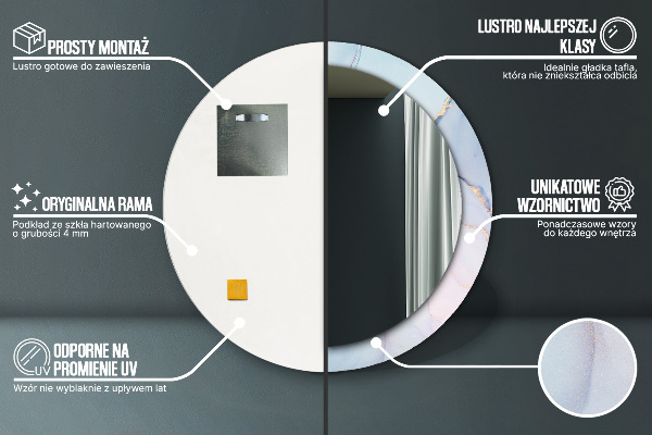 Dekorativno ogledalo Abstraktna tekočina