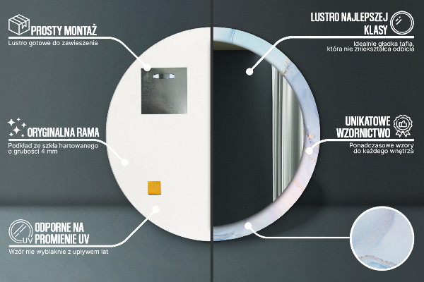 Dekorativno ogledalo Abstraktna tekočina