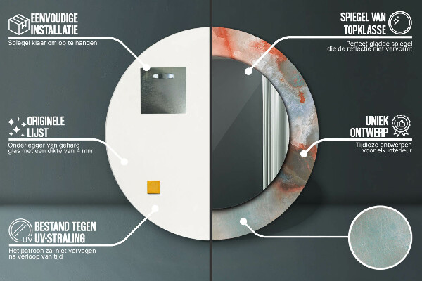 Okrasno ogledalo Onix Marmors