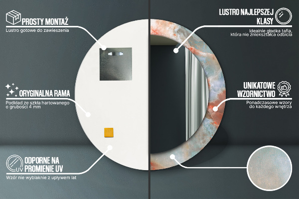 Okrasno ogledalo Onix Marmors