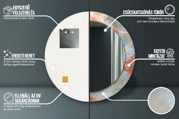 Okrasno ogledalo Onix Marmors