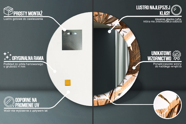 Tiskano ogledalo Palm listi