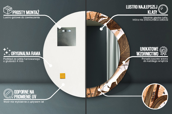 Tiskano ogledalo Palm listi