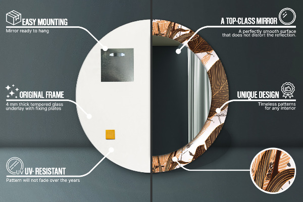 Tiskano ogledalo Palm listi