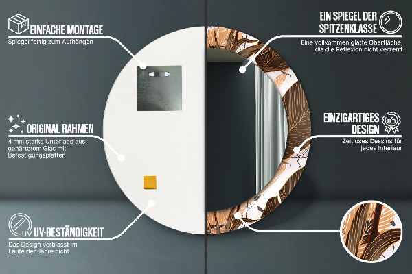 Tiskano ogledalo Palm listi