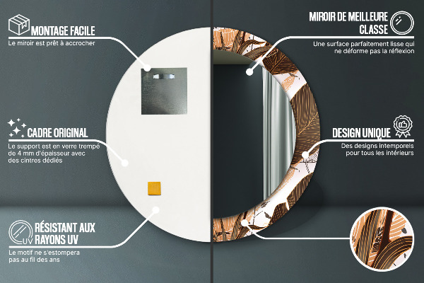 Tiskano ogledalo Palm listi