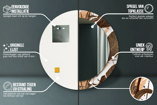 Tiskano ogledalo Palm listi