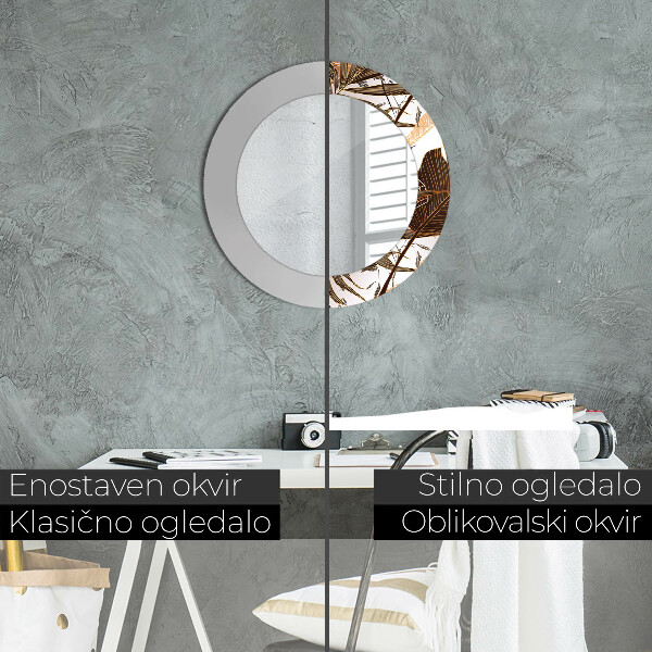 Tiskano ogledalo Palm listi