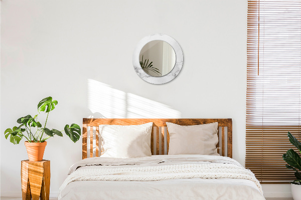 Tiskano ogledalo Beli marmor