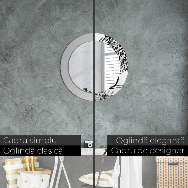 Ogledalo s potiskanim okvirjem Vzorec grafitov