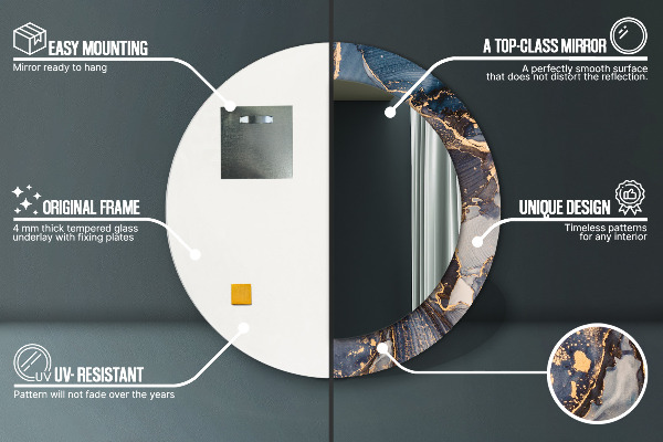 Okrasno ogledalo Abstraktna tekočina