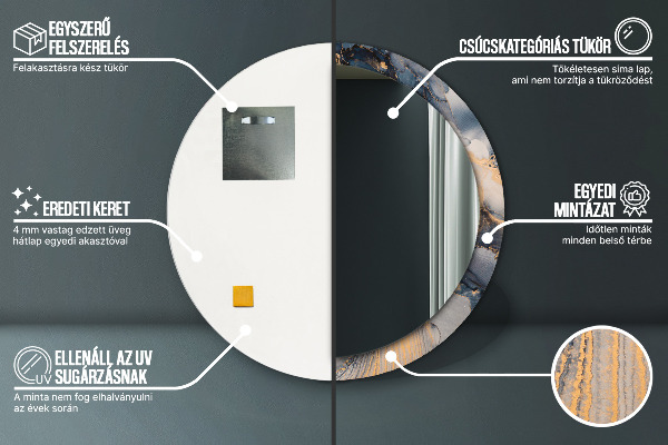 Okrasno ogledalo Abstraktna tekočina