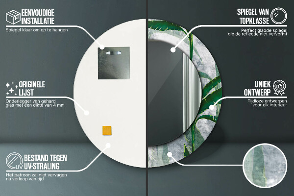 Okrasno ogledalo Tropski listi