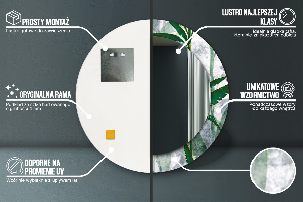 Okrasno ogledalo Tropski listi