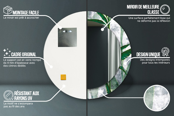 Okrasno ogledalo Tropski listi