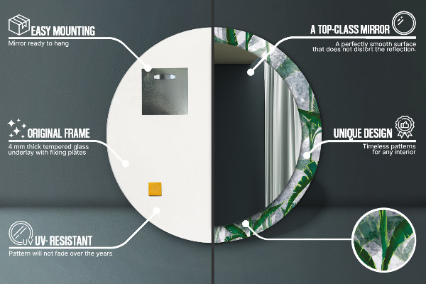 Okrasno ogledalo Tropski listi