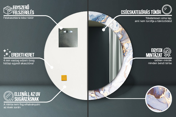 Okrasno ogledalo Abstraktna tekoča umetnost