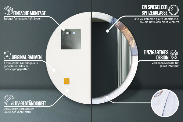 Okrasno ogledalo Abstraktna tekoča umetnost