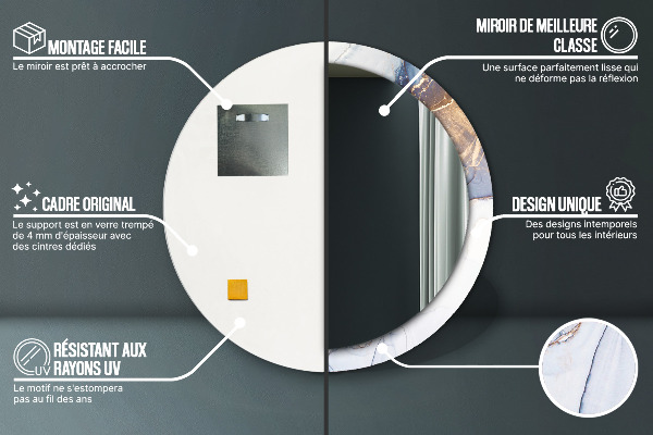 Okrasno ogledalo Abstraktna tekoča umetnost