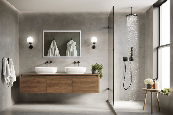 Stensko pravokotno ogledalo bel okvir 60x40 cm