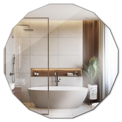 Poligonalno ogledalo sodoben dodatek 100x100 cm