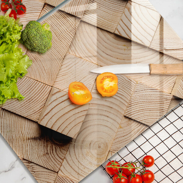 Zaščitna plošča za štedilnik Leseni kvadrati