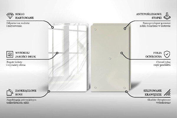 Zaščitna plošča za štedilnik Nežen marmor