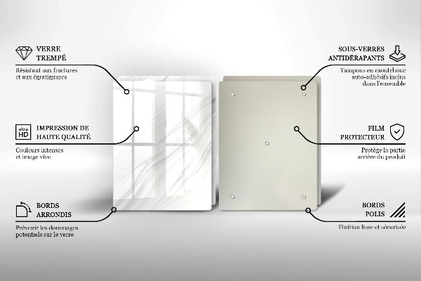 Zaščitna plošča za štedilnik Nežen marmor