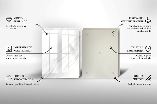 Zaščitna plošča za štedilnik Nežen marmor