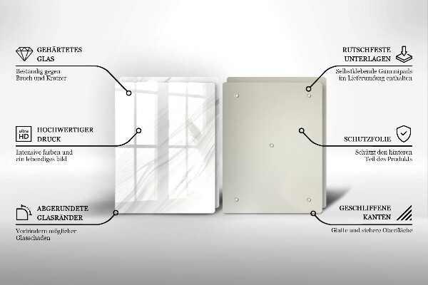 Zaščitna plošča za štedilnik Nežen marmor
