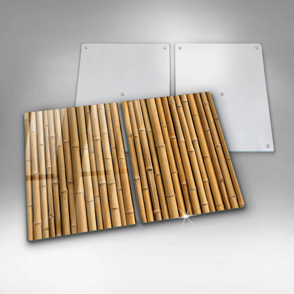 Zaščitna plošča za štedilnik Naravni boho bambus