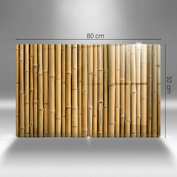 Zaščitna plošča za štedilnik Naravni boho bambus