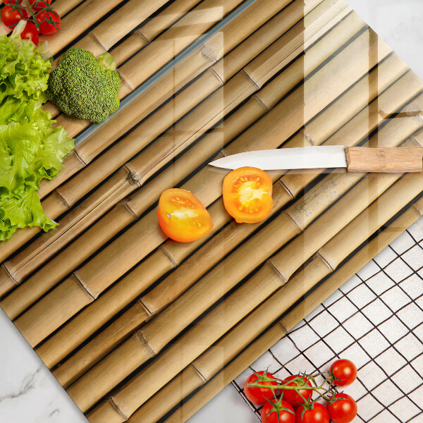 Zaščitna plošča za štedilnik Naravni boho bambus