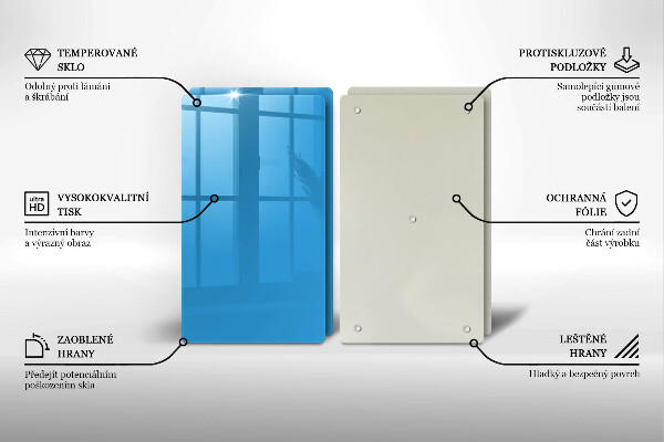 Zaščitna plošča za štedilnik Modra barva