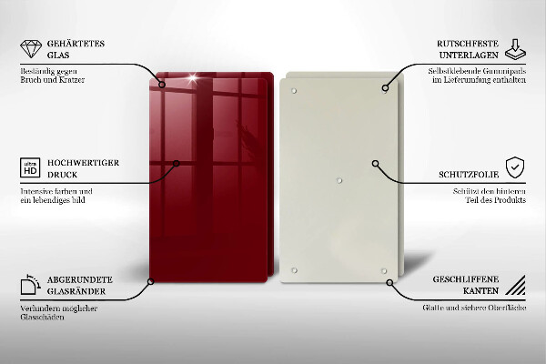 Zaščitna plošča za štedilnik Bordo barva