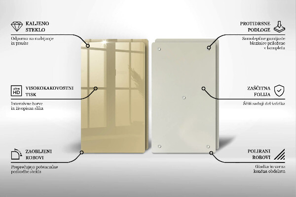 Zaščitna plošča za štedilnik Bež barva