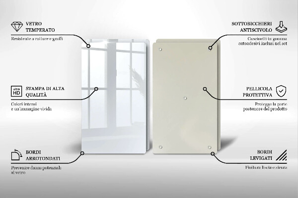 Zaščitna plošča za štedilnik Bela barva