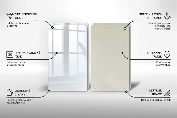 Zaščitna plošča za štedilnik Bela barva