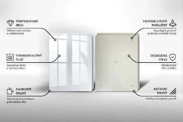 Zaščitna plošča za štedilnik Bela barva