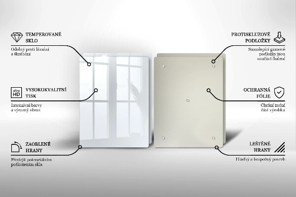 Zaščitna plošča za štedilnik Bela barva