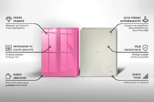 Zaščitna plošča za štedilnik Roza barva