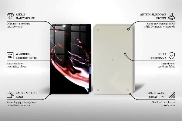 Zaščitna plošča za štedilnik Kozarec rdečega vina