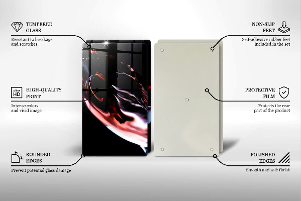 Zaščitna plošča za štedilnik Kozarec rdečega vina