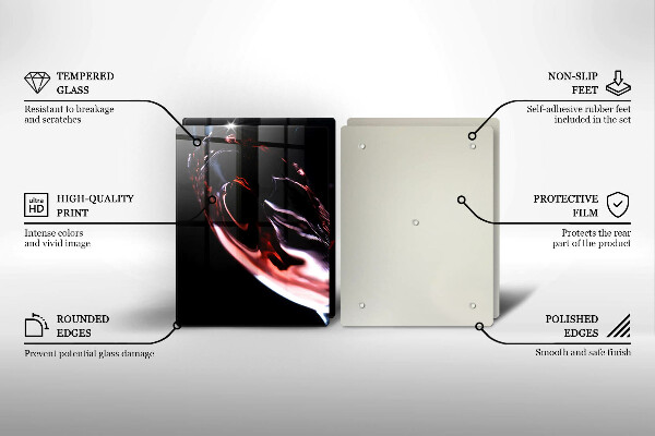 Zaščitna plošča za štedilnik Kozarec rdečega vina