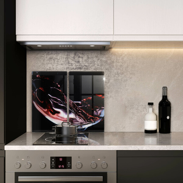 Zaščitna plošča za štedilnik Kozarec rdečega vina