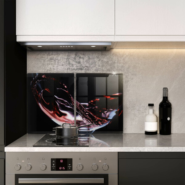 Zaščitna plošča za štedilnik Kozarec rdečega vina