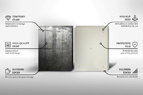 Zaščitna plošča za štedilnik Kovinska tekstura