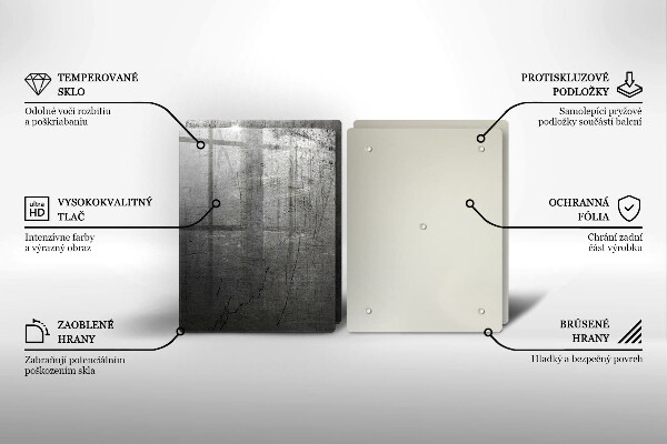 Zaščitna plošča za štedilnik Kovinska tekstura