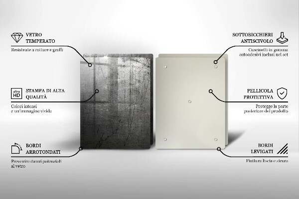 Zaščitna plošča za štedilnik Kovinska tekstura