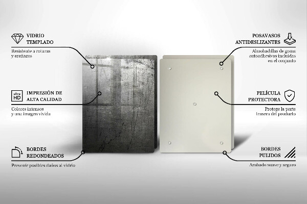 Zaščitna plošča za štedilnik Kovinska tekstura